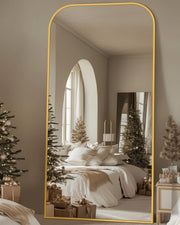 Gold Arched Full Length Mirror