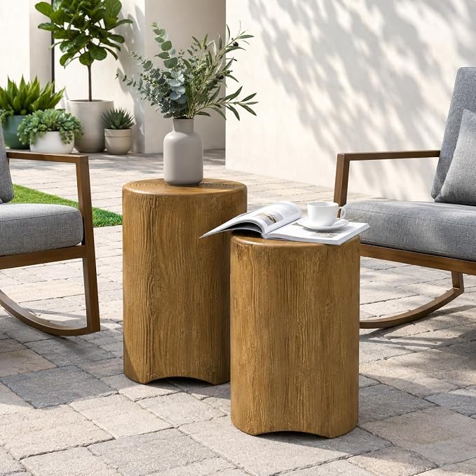 Nesting Patio Side Tables, Set of 2
