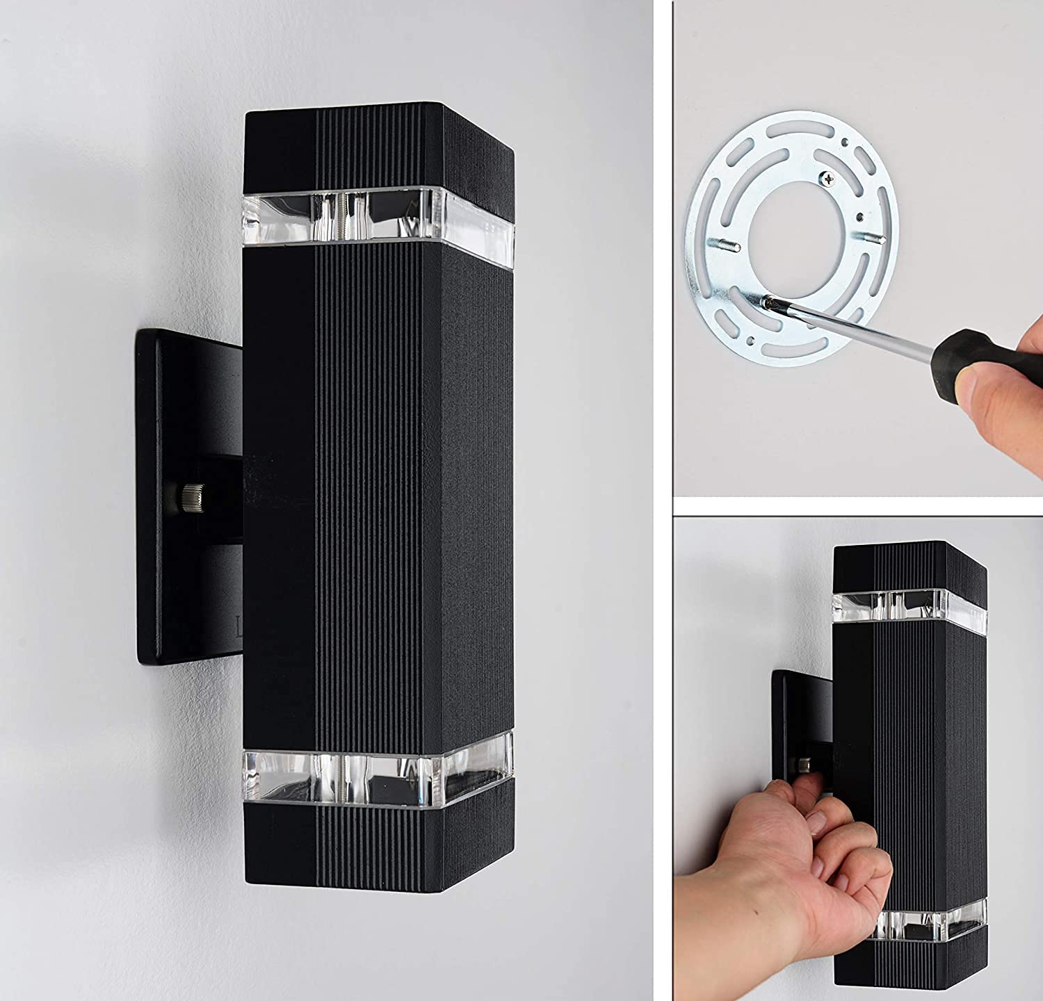 Dusk to Dawn Outdoor Wall Sconce with LED Bulbs