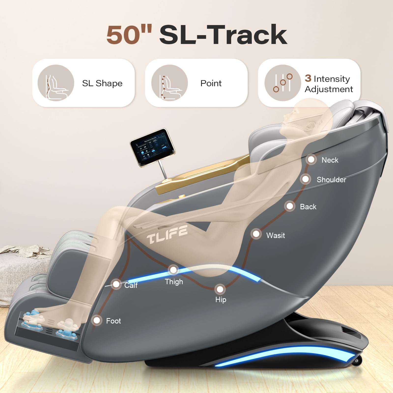 SL-Track Shiatsu Massage Chair