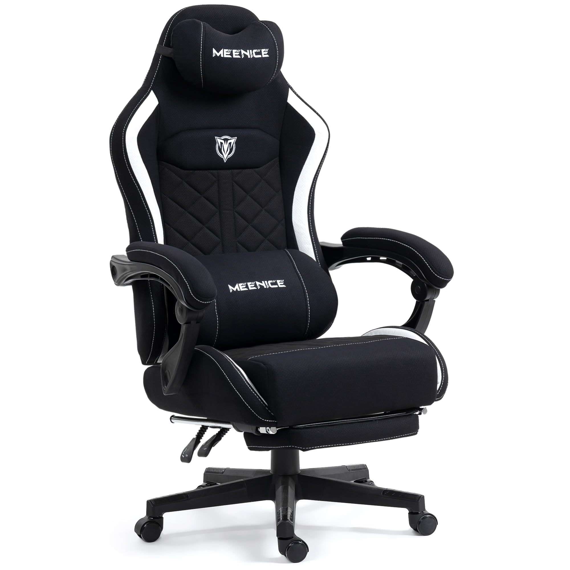 Oversized Gaming Chair with Pocket Spring Cushion & Massage Lumbar