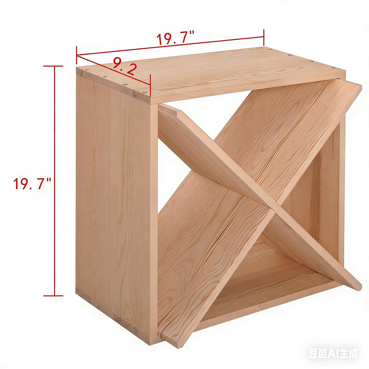 JAXPETY 96 Bottle Wine Rack Countertop Wine Storage Cube Freestanding Wine Holder Wood Storage Shelf for Home Kitchen Bar