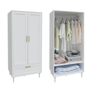 White Wardrobe with Drawer