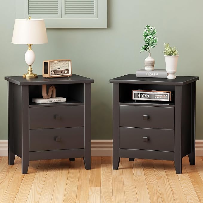 Farmhouse Nightstand Set of 2