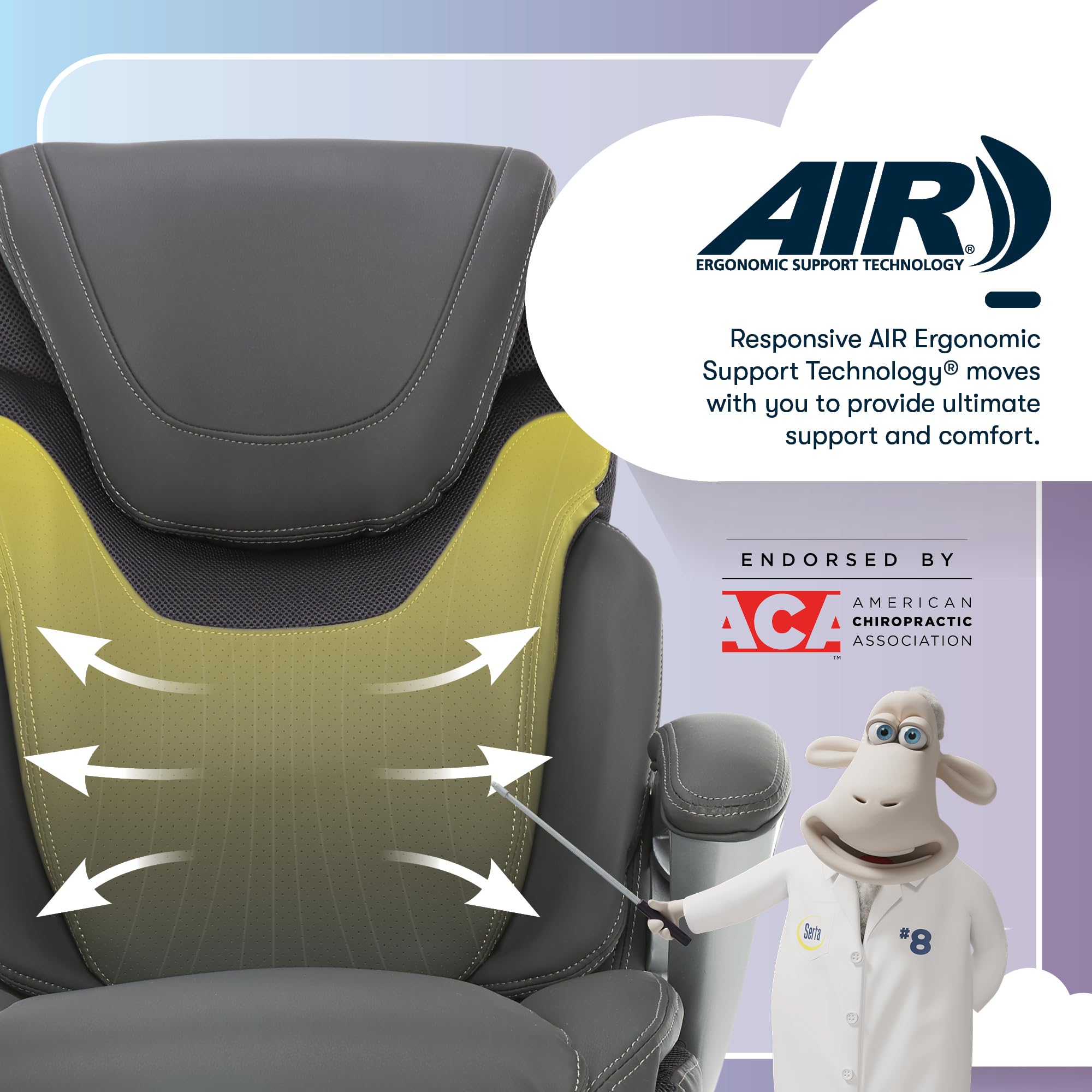 Ergonomic Executive Office Chair with AIR Lumbar Support