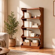 Walnut Arched Bookshelf
