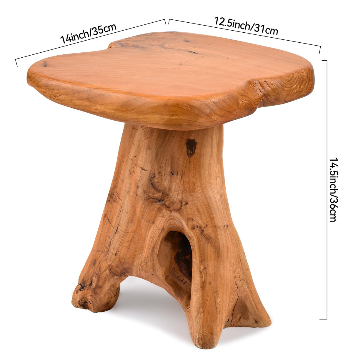 Live Edge Cedar Side Table