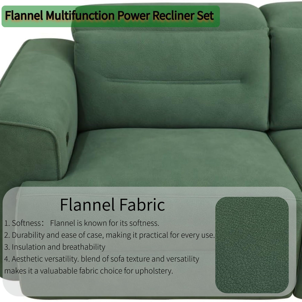 Power Reclining Sectional Sofa