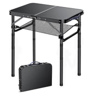 Folding TV Trays Foldable Dinner Tray Table Adjustable Height Food Snack Eating Couch Side Table Sturdy Aluminum Portable Sofa Tray End Table for Outdoor Indoor Camp Pinic Bed Couch Living Room(Black)