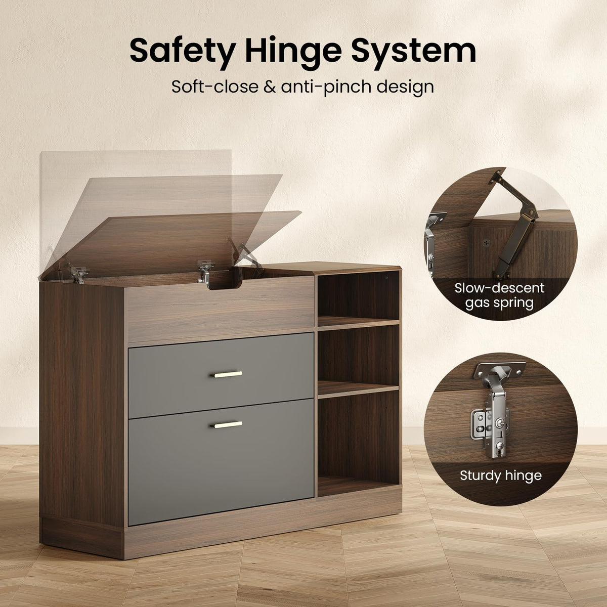 Flip-Top File Cabinet