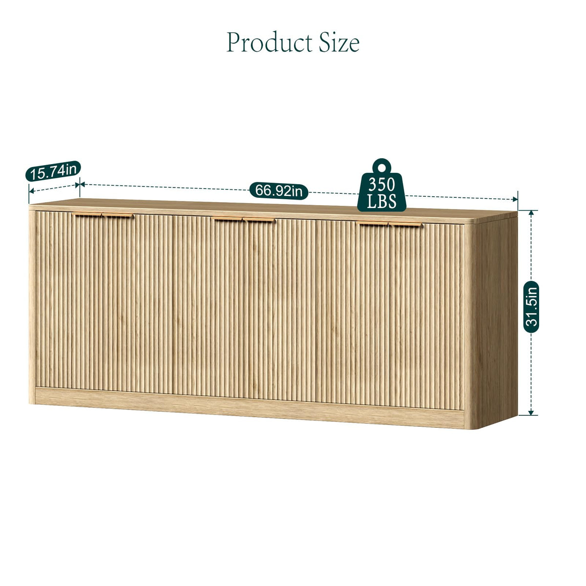 Fluted TV Stand