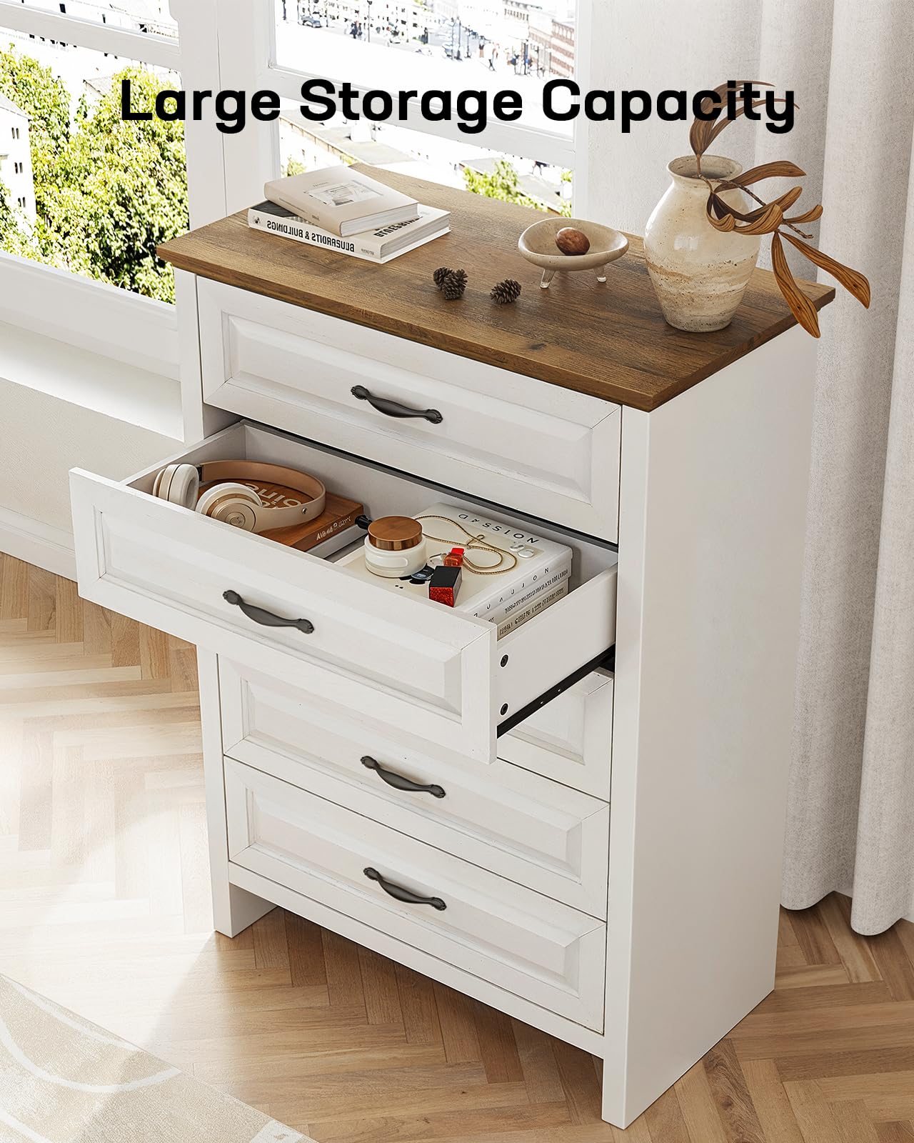 5-Drawer Farmhouse Dresser