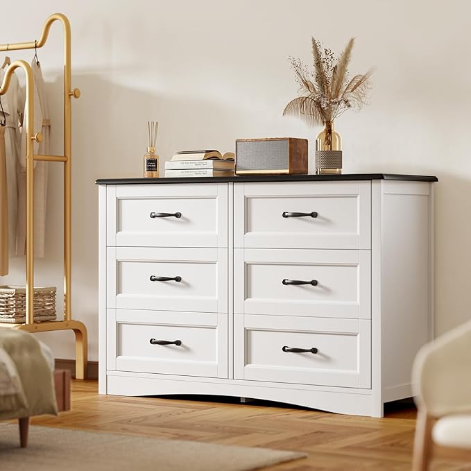 6/7-Drawer Dresser with Metal Handles