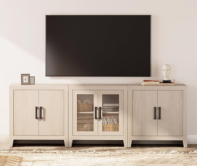 3-Piece Modular Farmhouse TV Stand