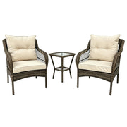 3-Piece Outdoor Rattan Patio Set