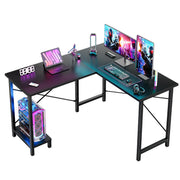 50" L-Shaped Gaming & Office Desk with CPU Shelf
