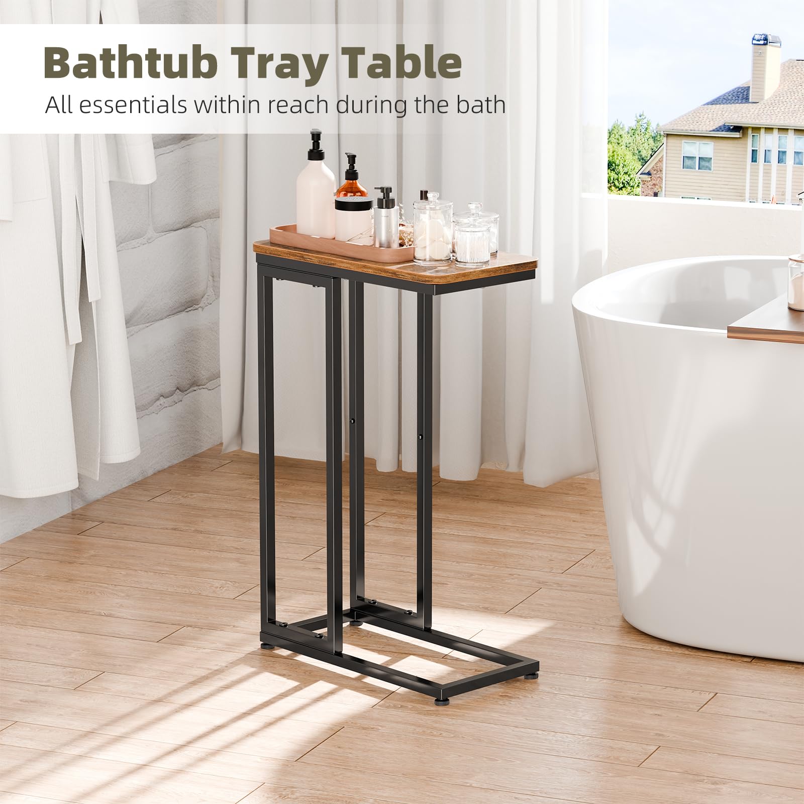 C-Shaped Side Table Set of 2