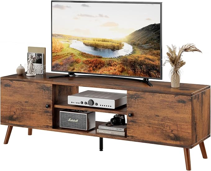 Mid-Century TV Stand with Storage