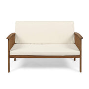 Outdoor Acacia Wood Loveseat
