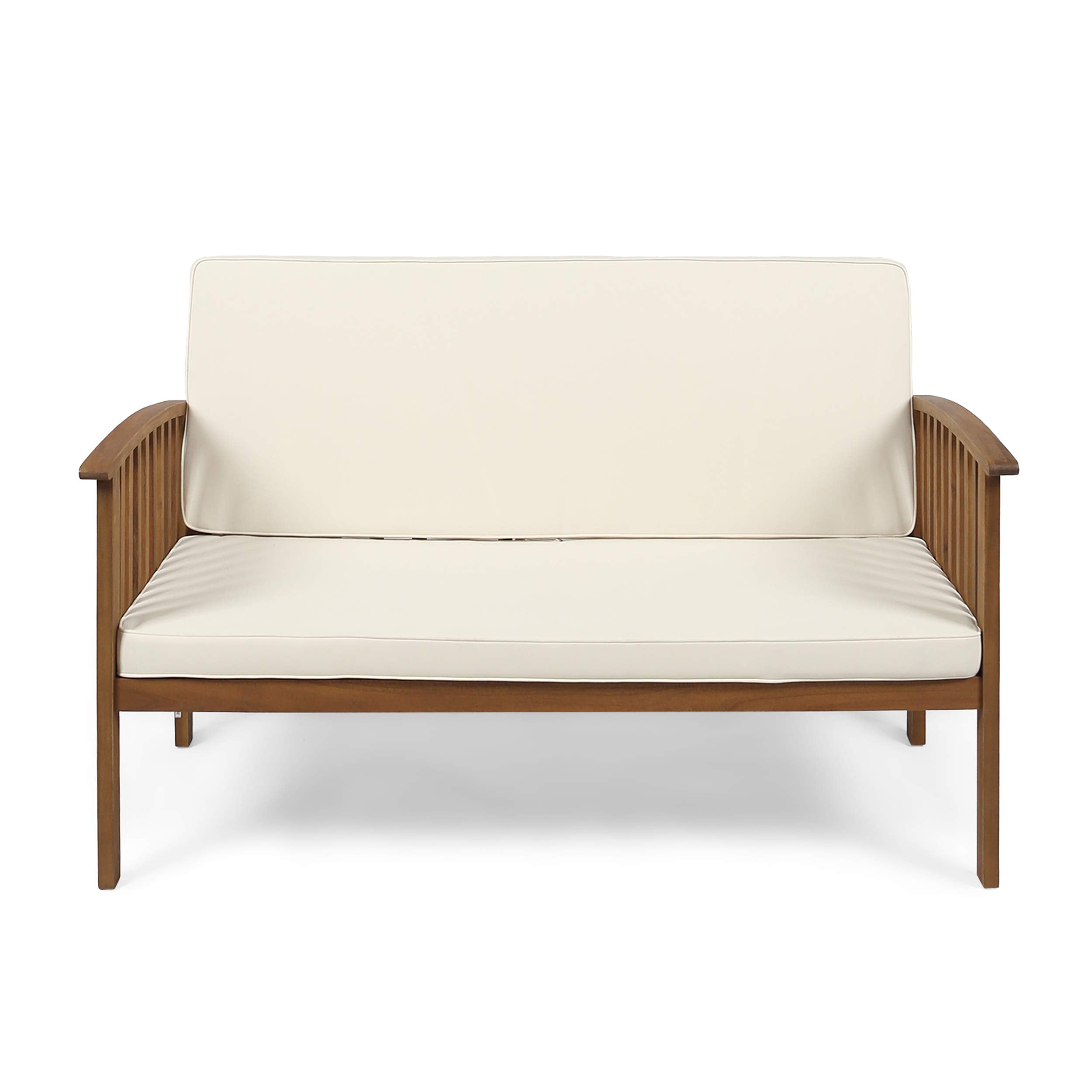 Outdoor Acacia Wood Loveseat