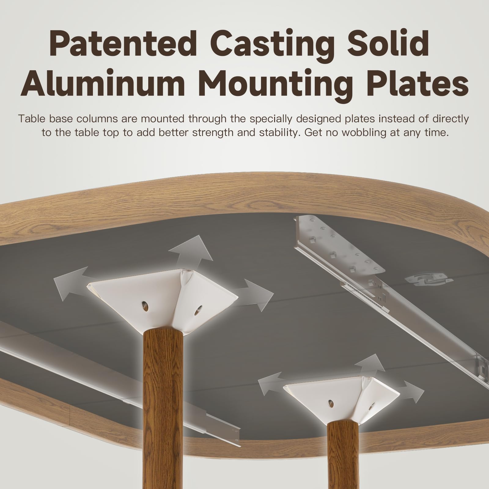 Chromcraft Dining Table for 4 to 6 Person, Extendable Wooden Kitchen Room Dining Table with 18" Extension Leaf, Expandable Table for Kitchen(Chestnut)