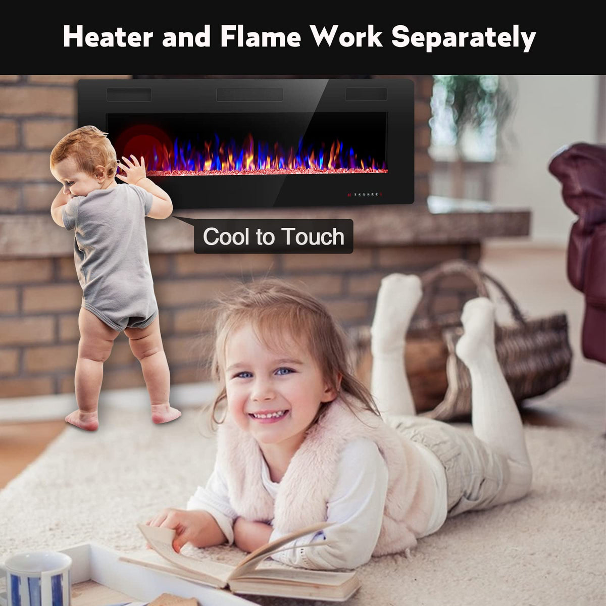 Slim Electric Fireplace