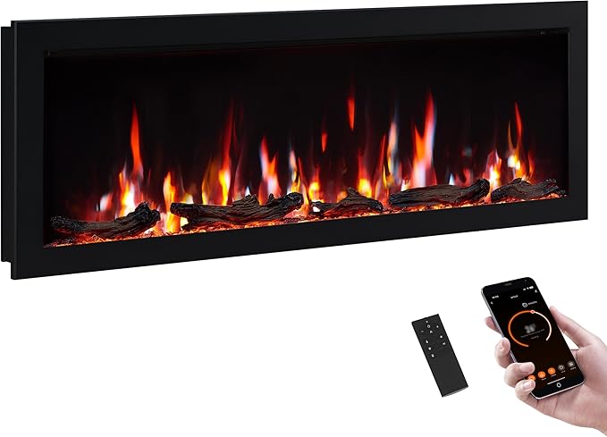 Smart Linear Electric Fireplace