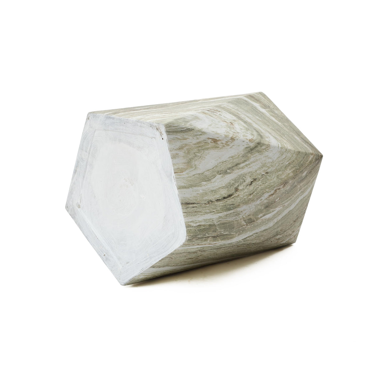 Marble-Look Indoor Outdoor Side Table