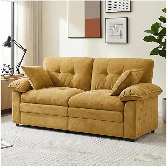 Chenille Deep Seat Loveseat