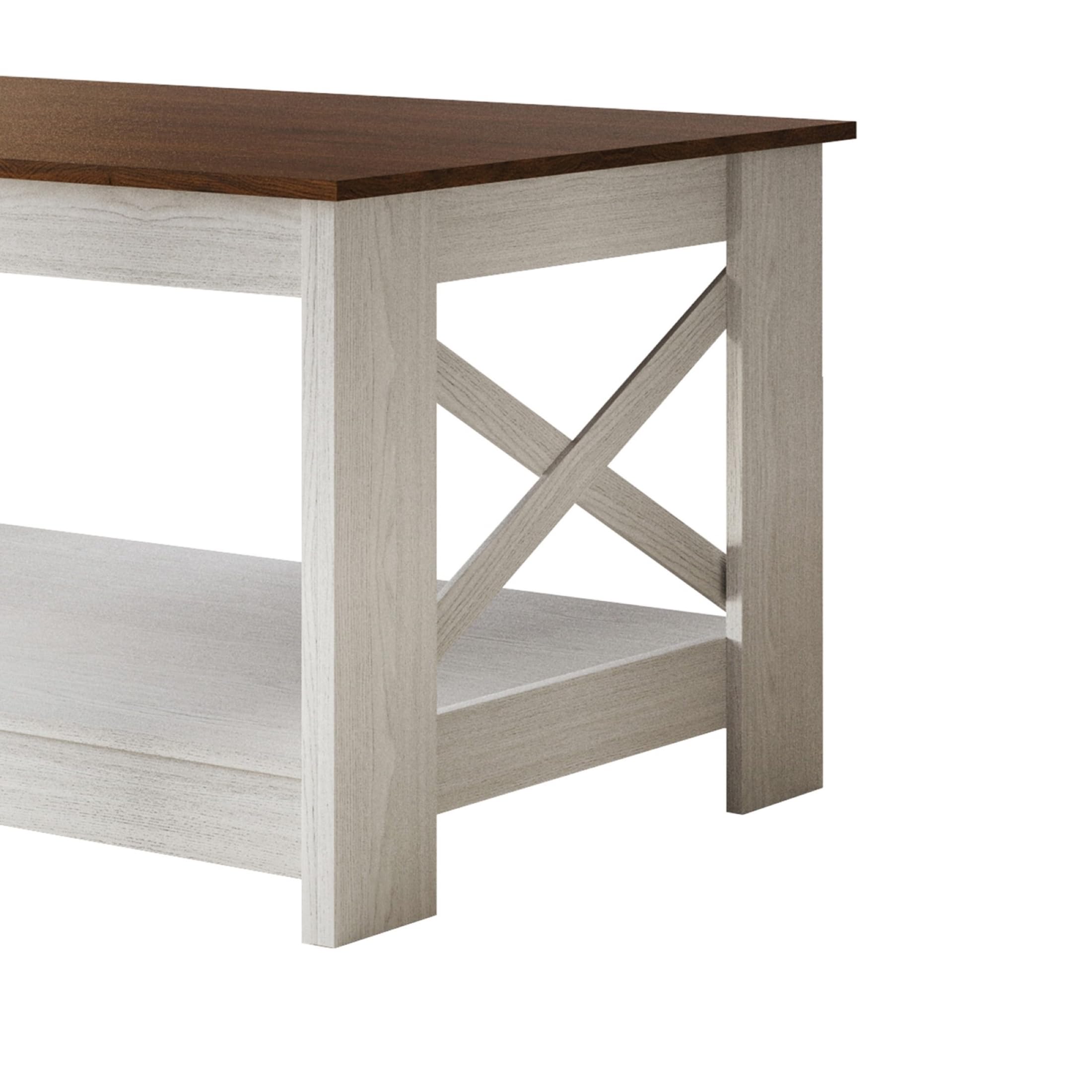3-Piece Rustic Coffee Table Set with Storage