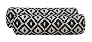 Geometric Outdoor Neck Roll Pillows, Set of 2