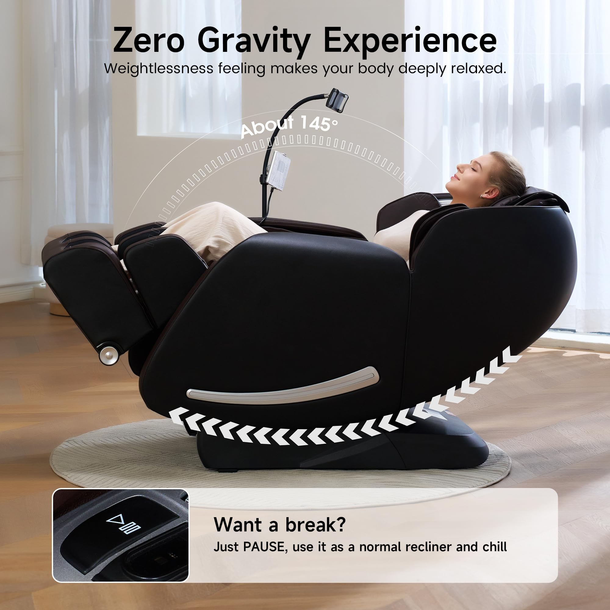 Full Body Massage Chair with 3D SL-Track & Zero Gravity