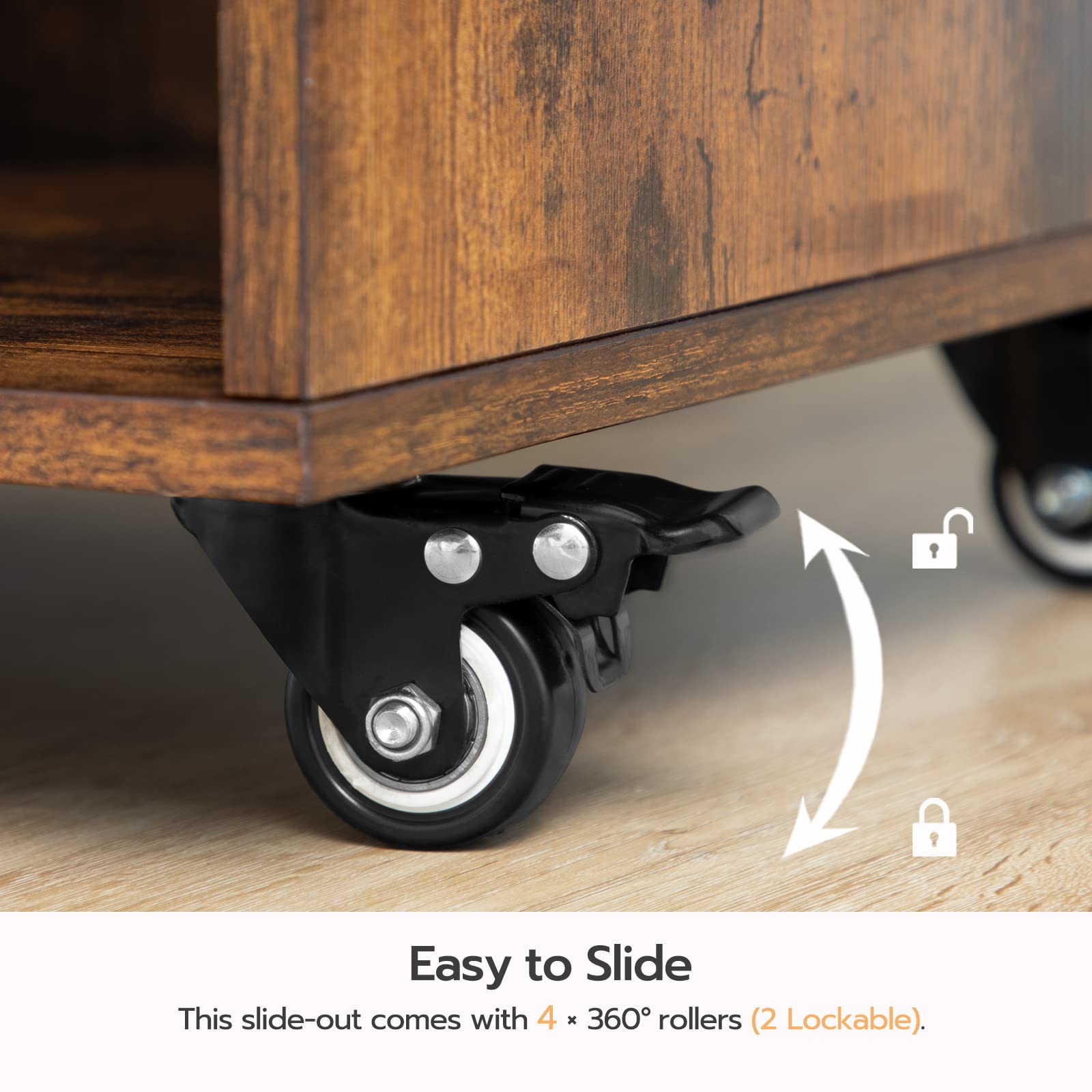Rolling Kitchen Island Cart with Storage