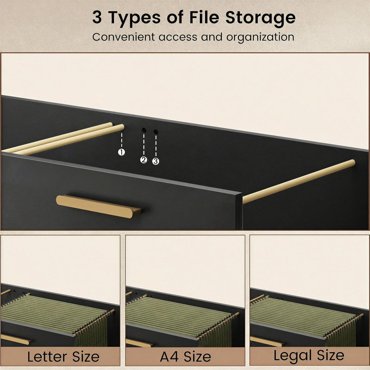 Flip-Top File Cabinet