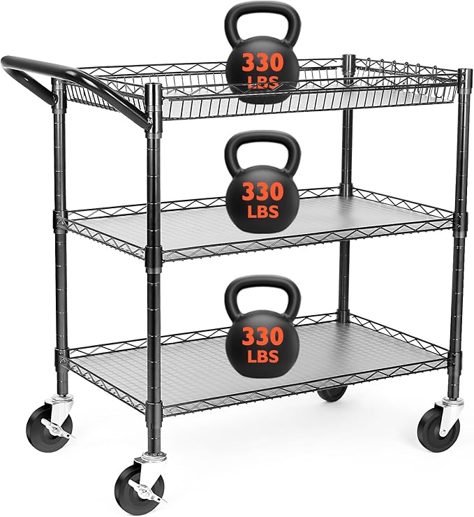 3-Tier Rolling Kitchen Cart