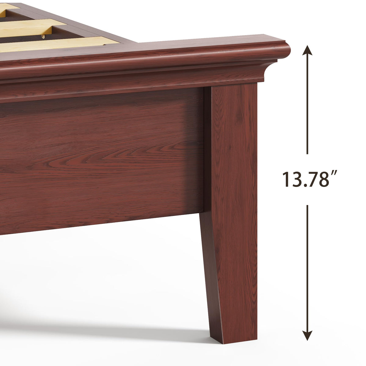 King Solid Wood LED Bed Frame