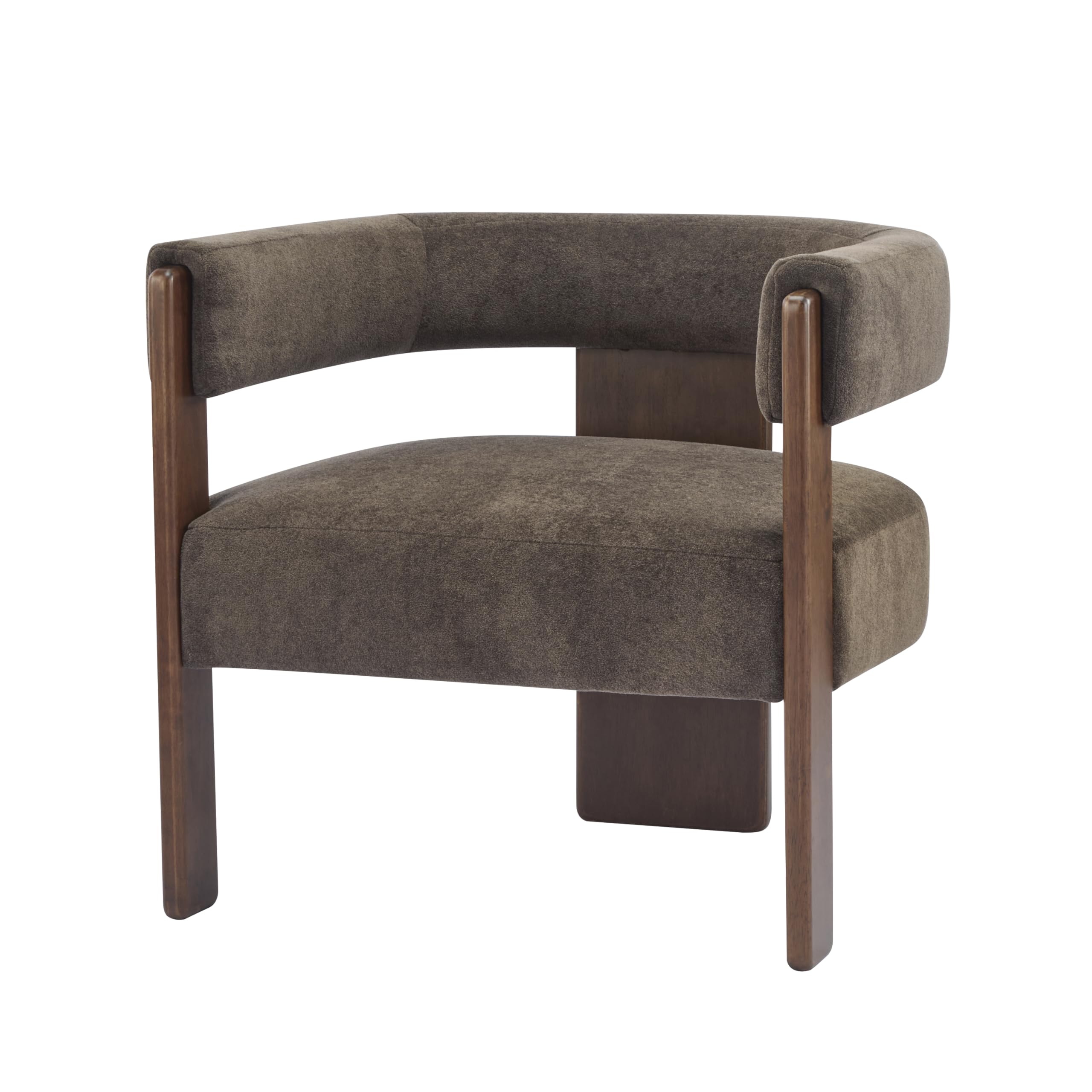 Velvet Barrel Accent Chair