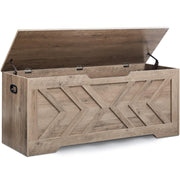 Wood Storage Bench