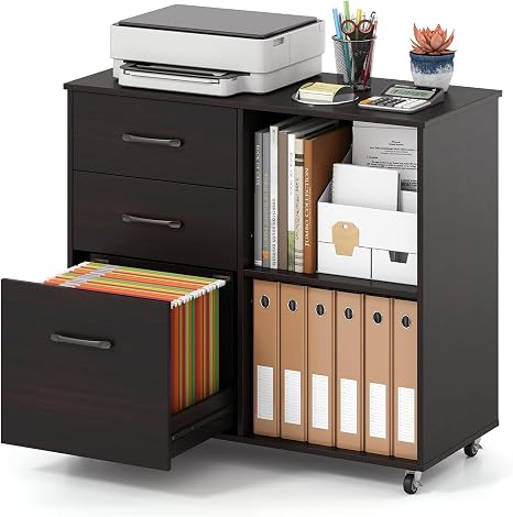 3-Drawer Mobile Filing Cabinet