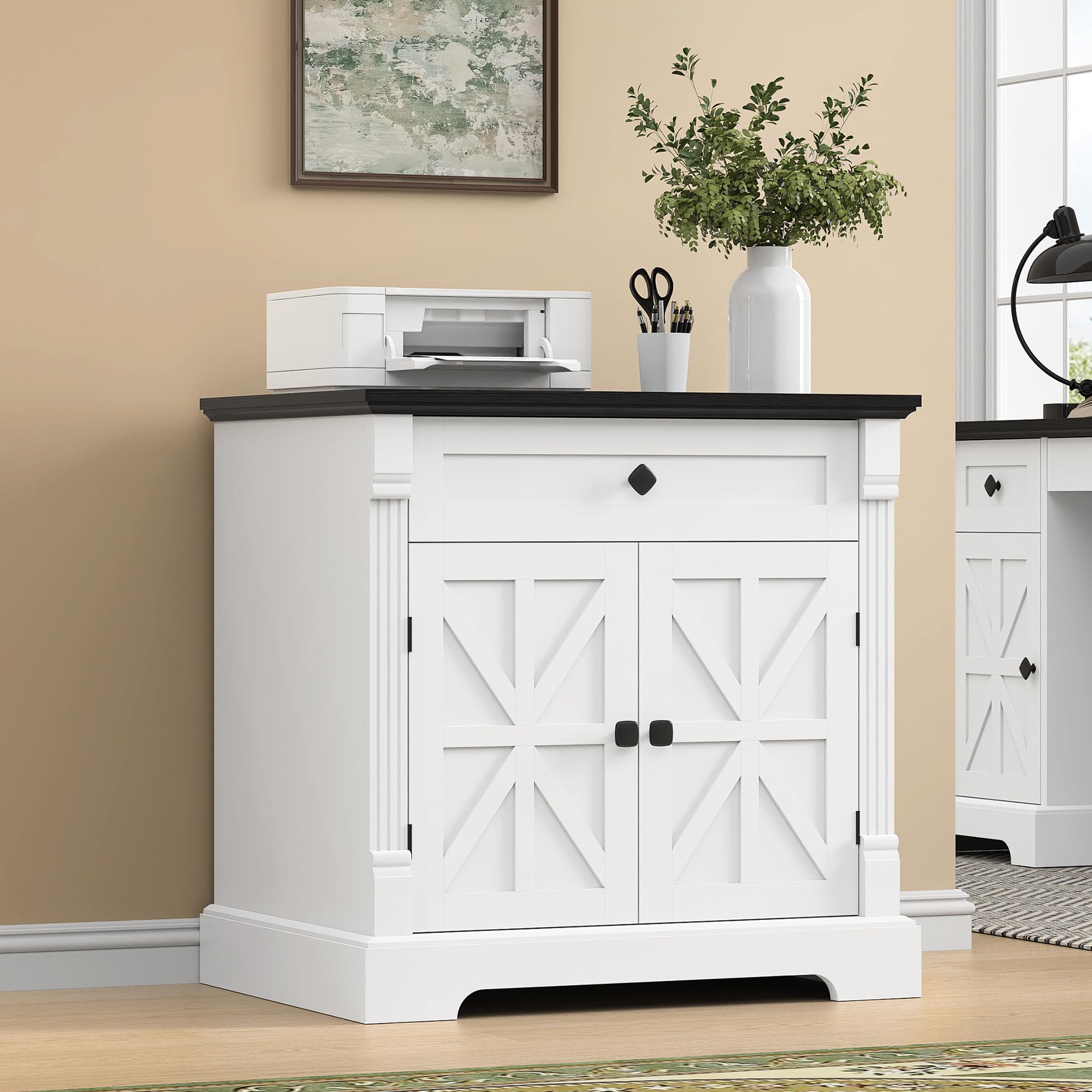 Farmhouse End Table with Storage