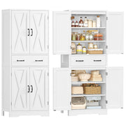 Tall Storage Cabinet with 4 Doors & Drawer