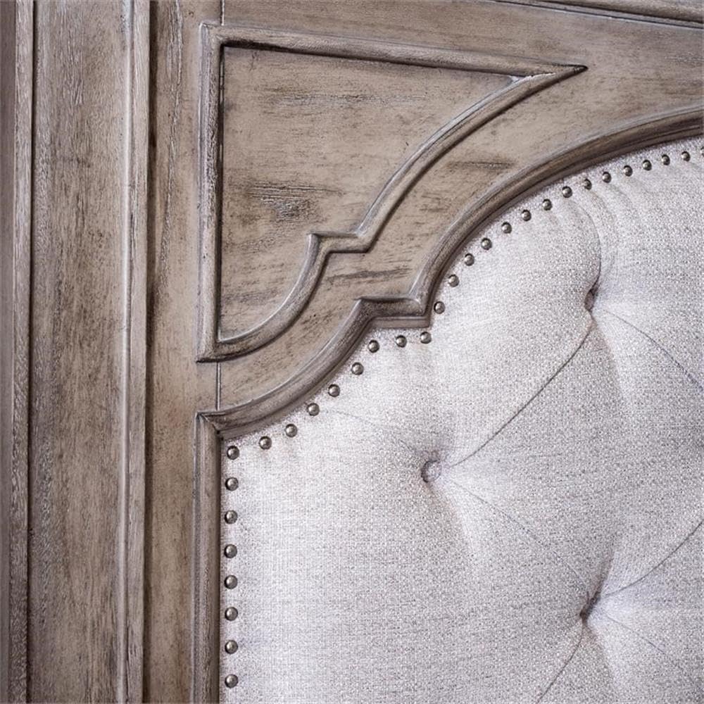Highland Park King Panel Bed – Distressed Driftwood
