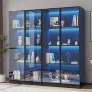 Glass Display Cabinet with LED Lights
