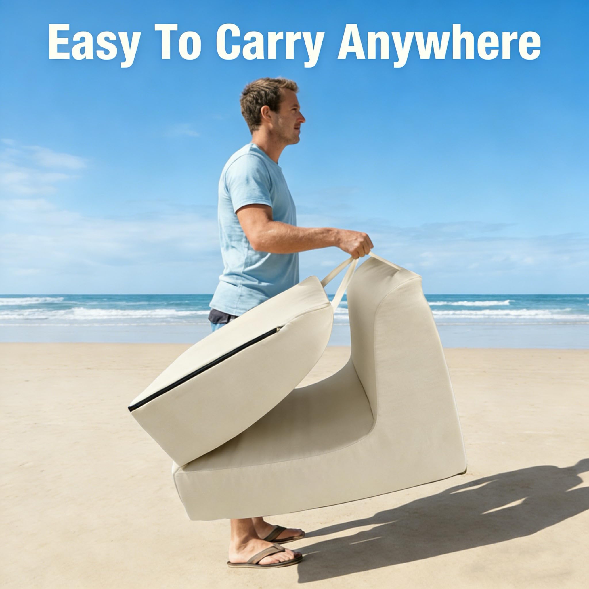Foldable Outdoor Chaise Lounge Chair Set of 2 with Back Support
