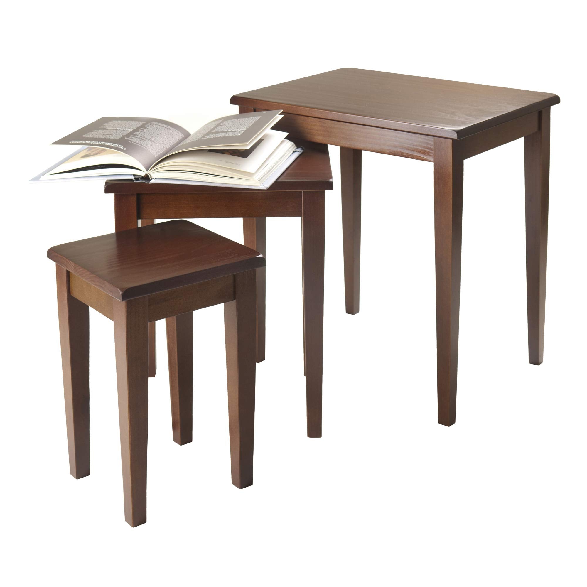 3-Piece Nesting Accent Tables – Walnut