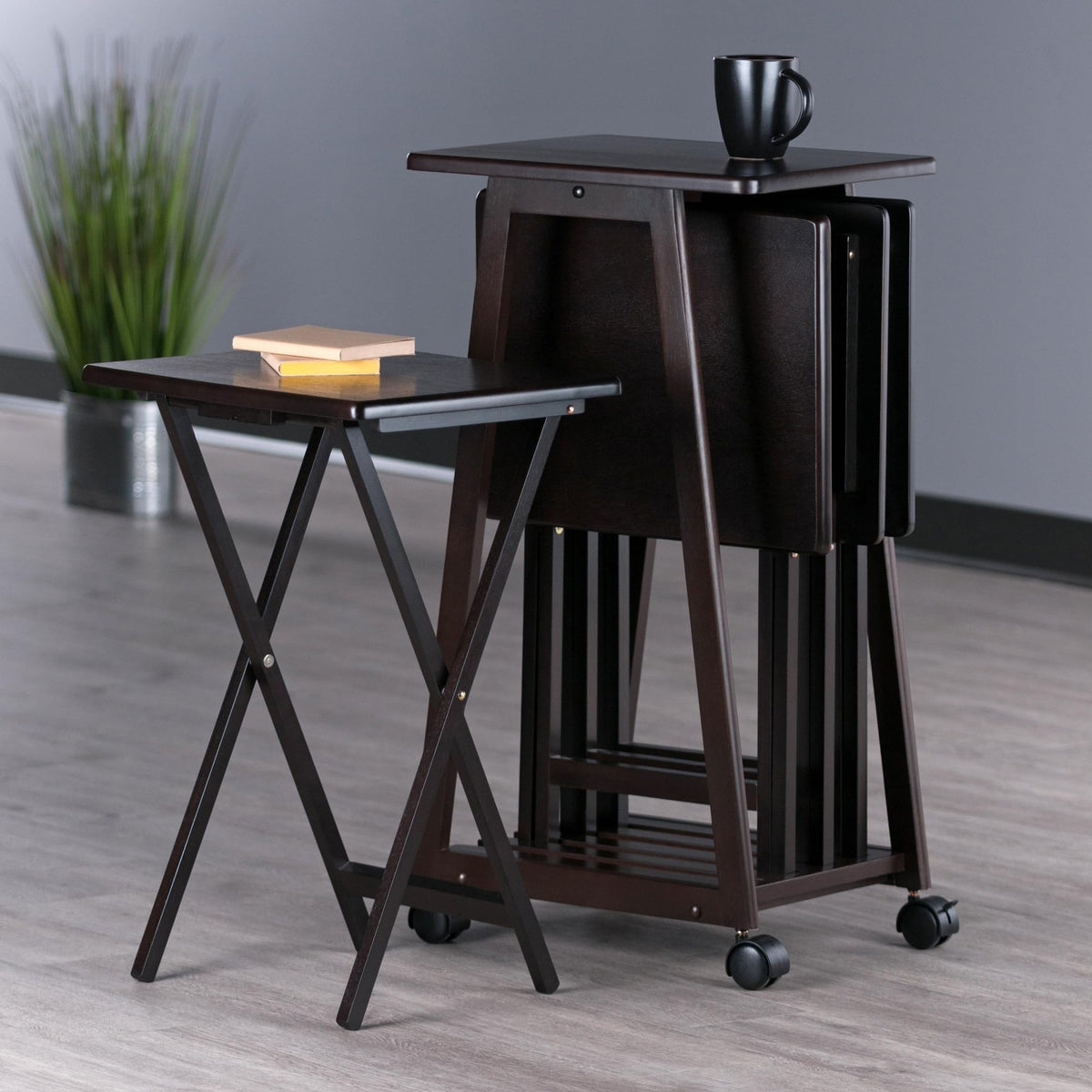 Winsome Adriel 5-pc Snack Table Set, Coffee