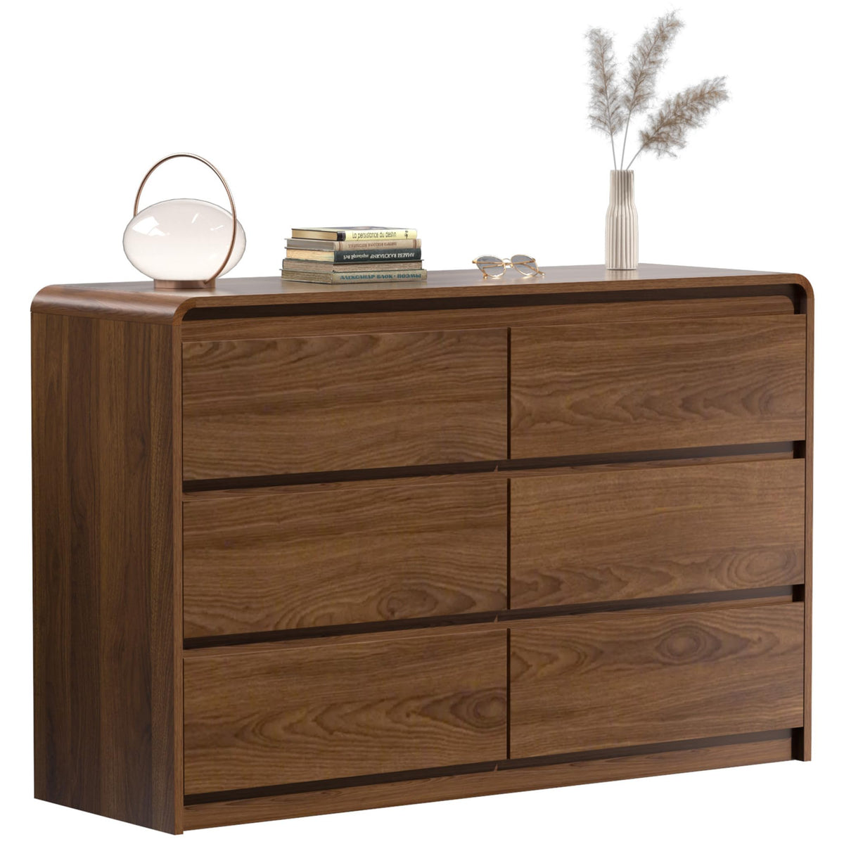Walnut Soft-Close Dresser