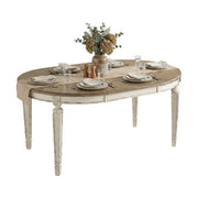 Round-to-Oval Extendable Dining Table