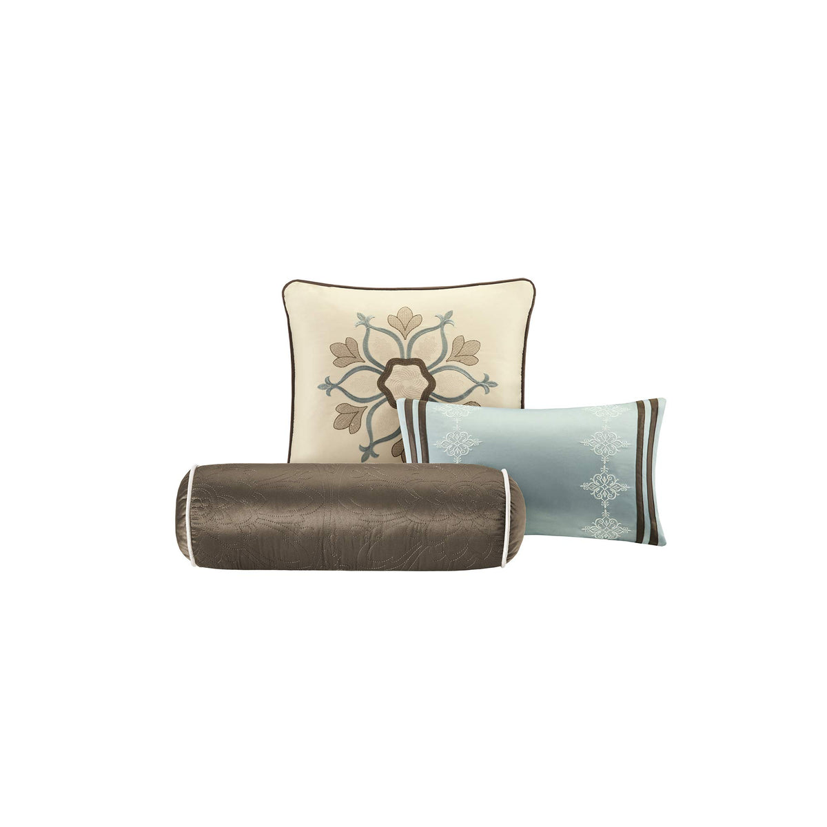 Blue Queen Comforter Set, 9-Piece