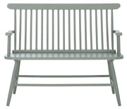 Sage Green Wood Spindle Back Bench